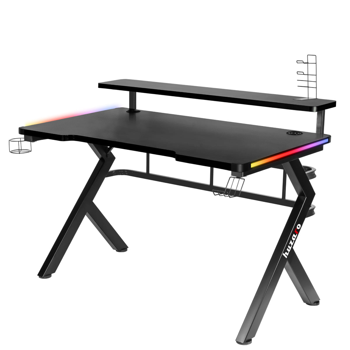 Biurko Gamingowe Huzaro Hero 5.0 RGB LED 120 cm OUTLET