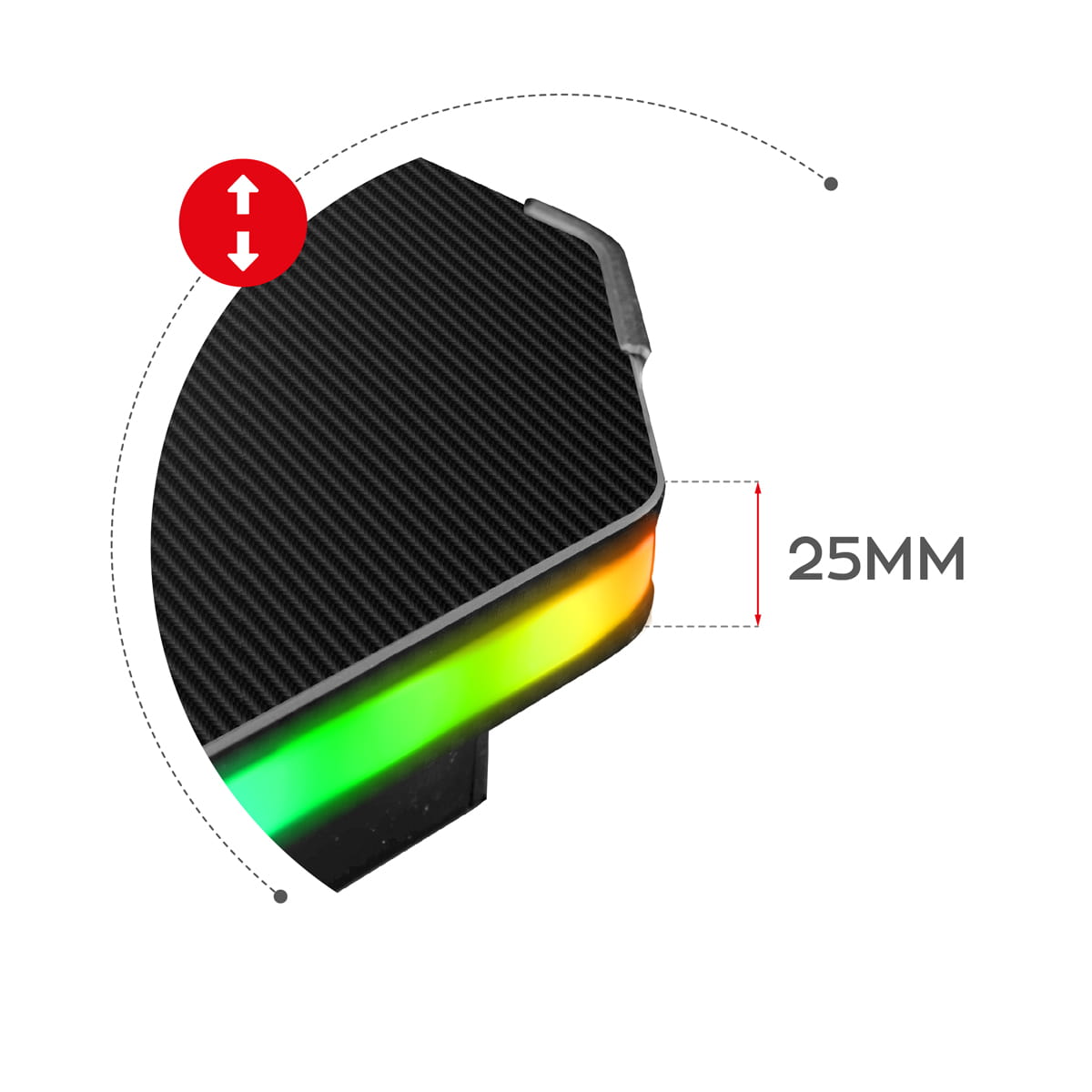 Biurko Gamingowe Huzaro Hero 5.0 RGB LED 120 cm OUTLET