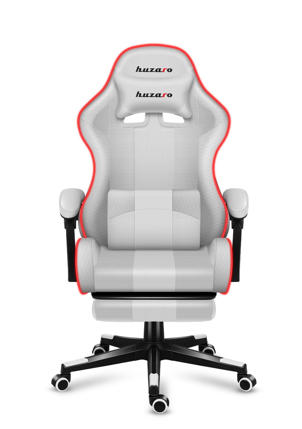 Fotel Gamingowy HUZARO Force 4.7 White RGB OUTLET