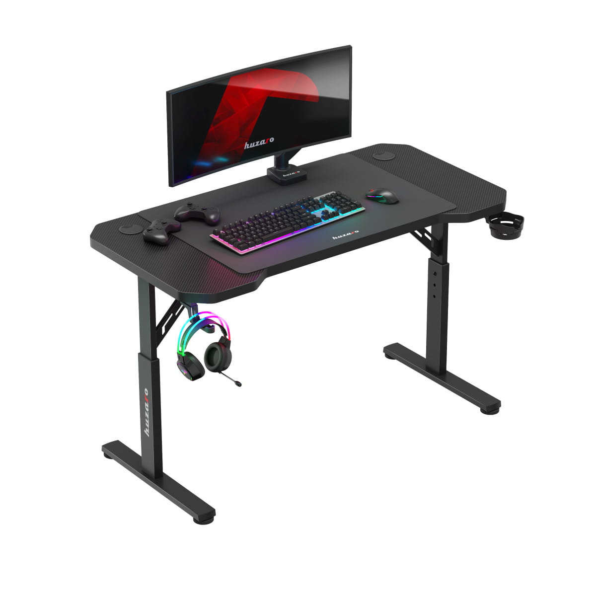 Biurko Gamingowe Huzaro Hero 2.6 Black 120 cm