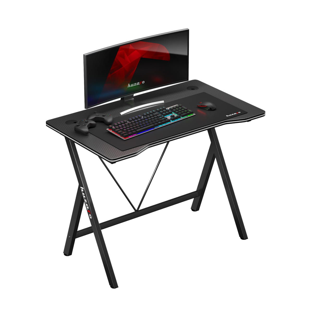 Biurko Gamingowe Huzaro Hero 1.4 Black 100 cm OUTLET