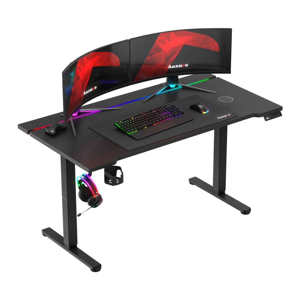 Biurko elektryczne Huzaro Hero 8.7 RGB LED 140 cm