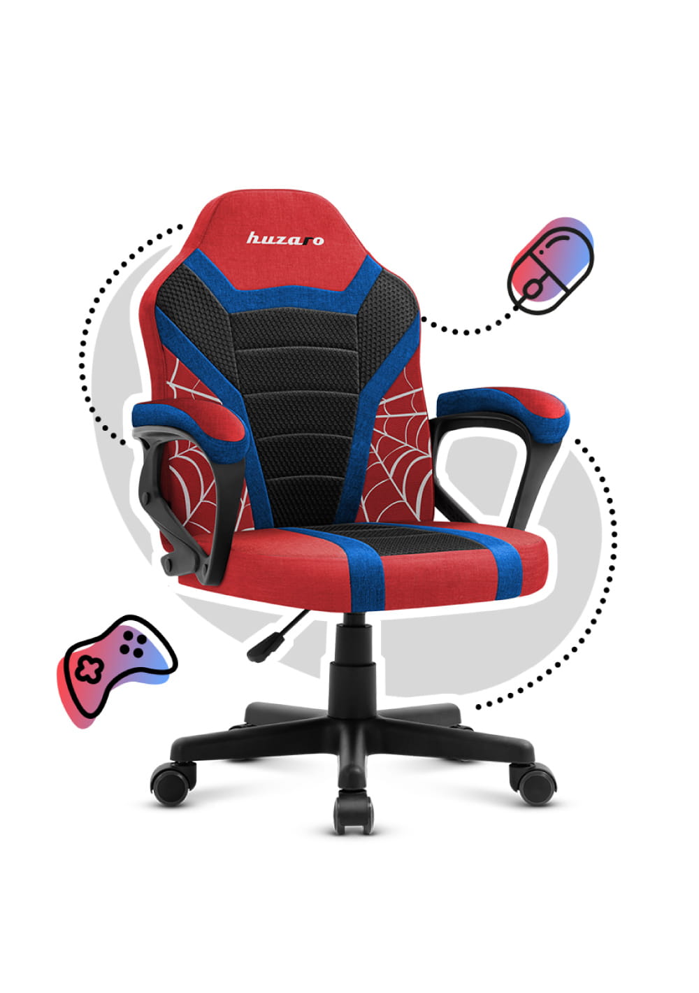 Fotel Gamingowy dla dziecka Huzaro Ranger 1.0 Spider Mesh OUTLET
