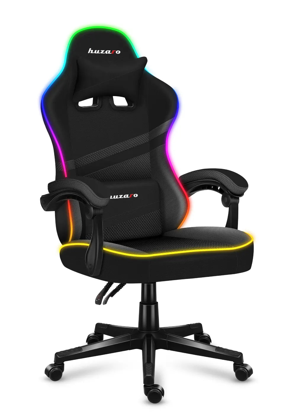 Fotel Gamingowy Huzaro FORCE 4.4 RGB Black Mesh