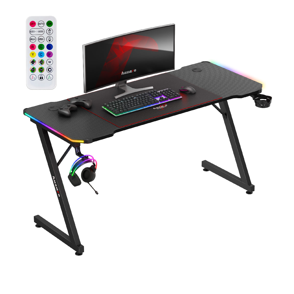 Biurko Gamingowe Huzaro Hero 3.3 RGB 140 cm