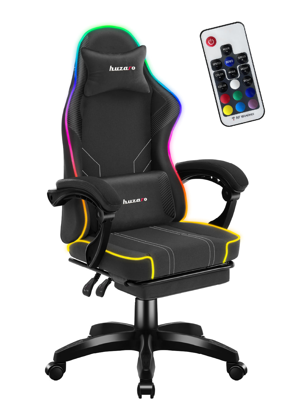 Fotel gamingowy Huzaro Force 3.7 RGB Black OUTLET