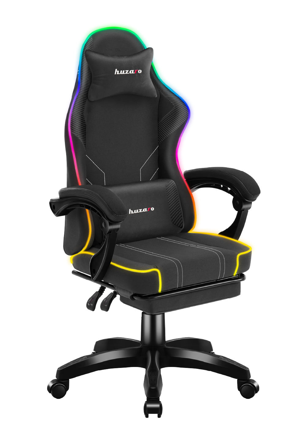 Fotel gamingowy Huzaro Force 3.7 RGB Black OUTLET