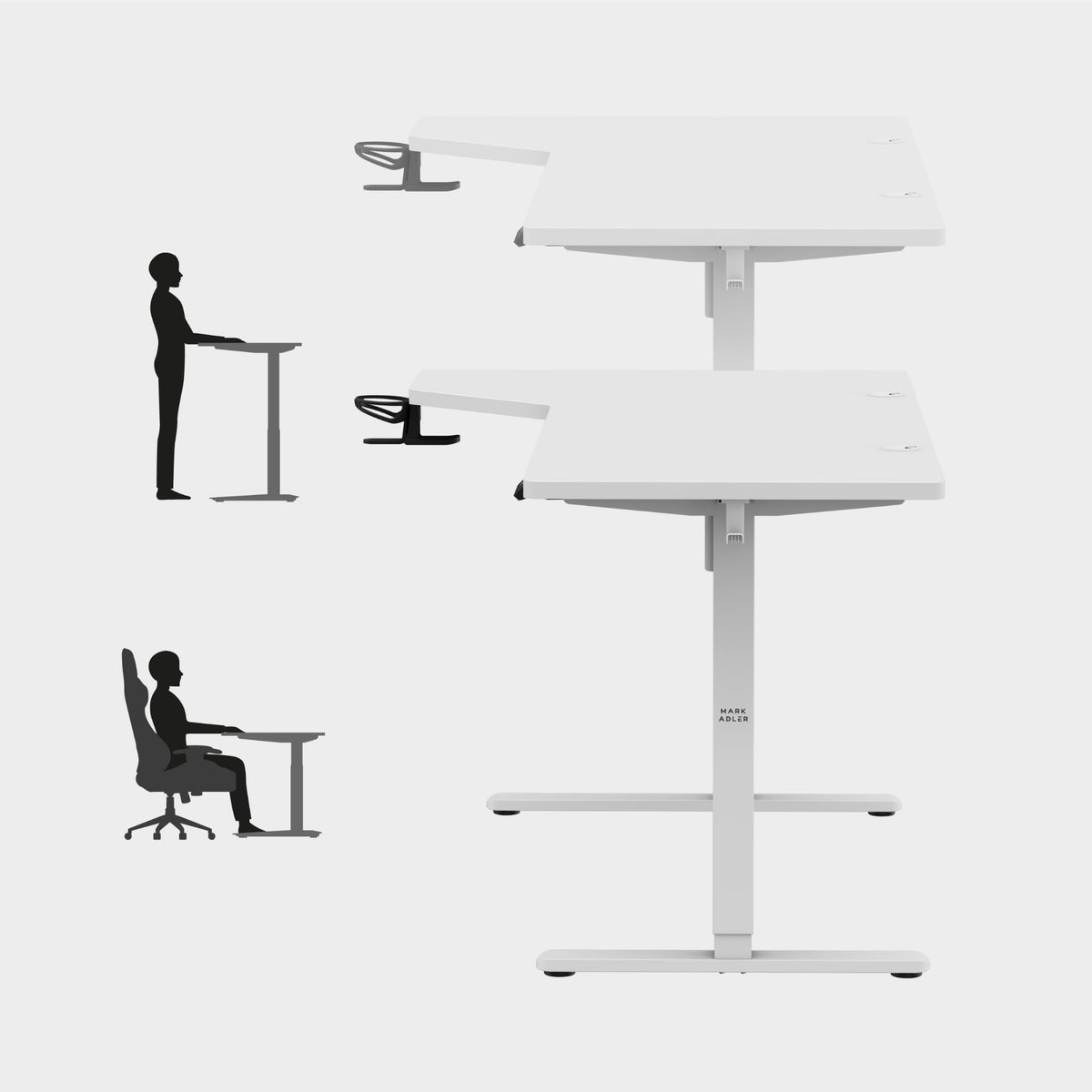 Biurko elektryczne Mark Adler Leader 9.1 White 145 cm