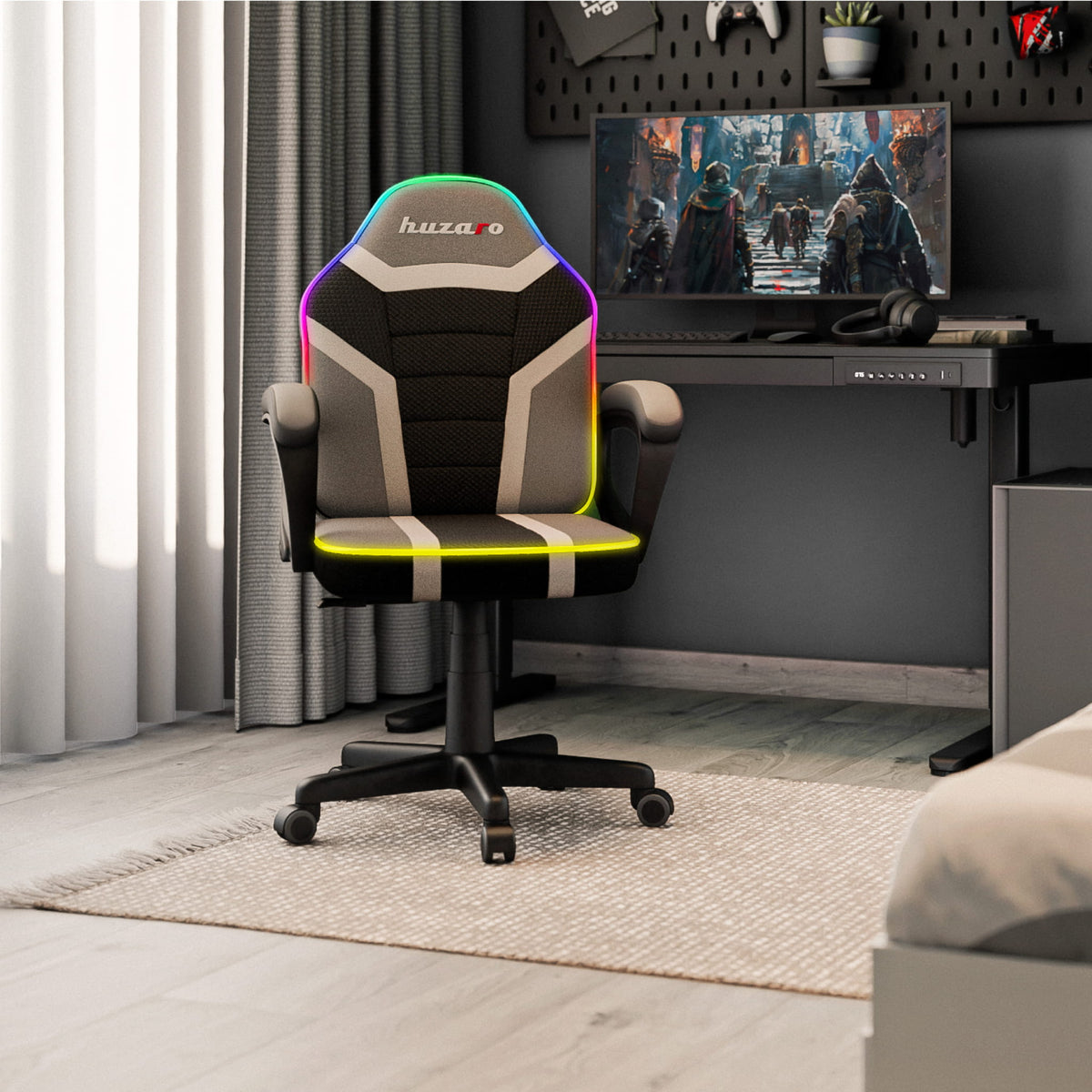 Fotel gamingowy dla dziecka Huzaro Ranger 1.0 RGB