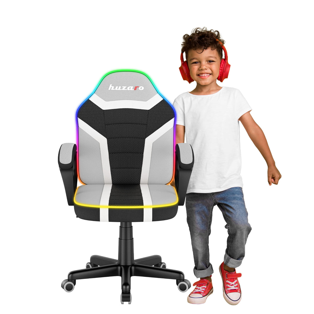 Fotel gamingowy dla dziecka Huzaro Ranger 1.0 RGB