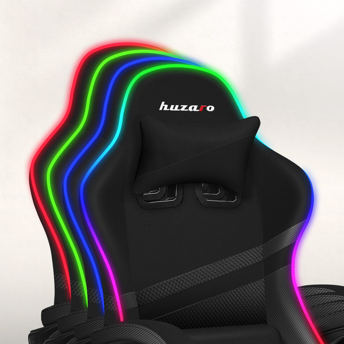 Fotel Gamingowy Huzaro FORCE 4.4 RGB Black Mesh