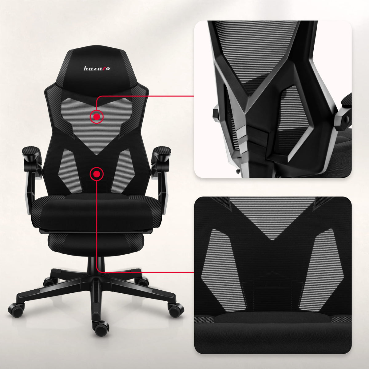 Fotel gamingowy Huzaro Combat 3.1 Carbon
