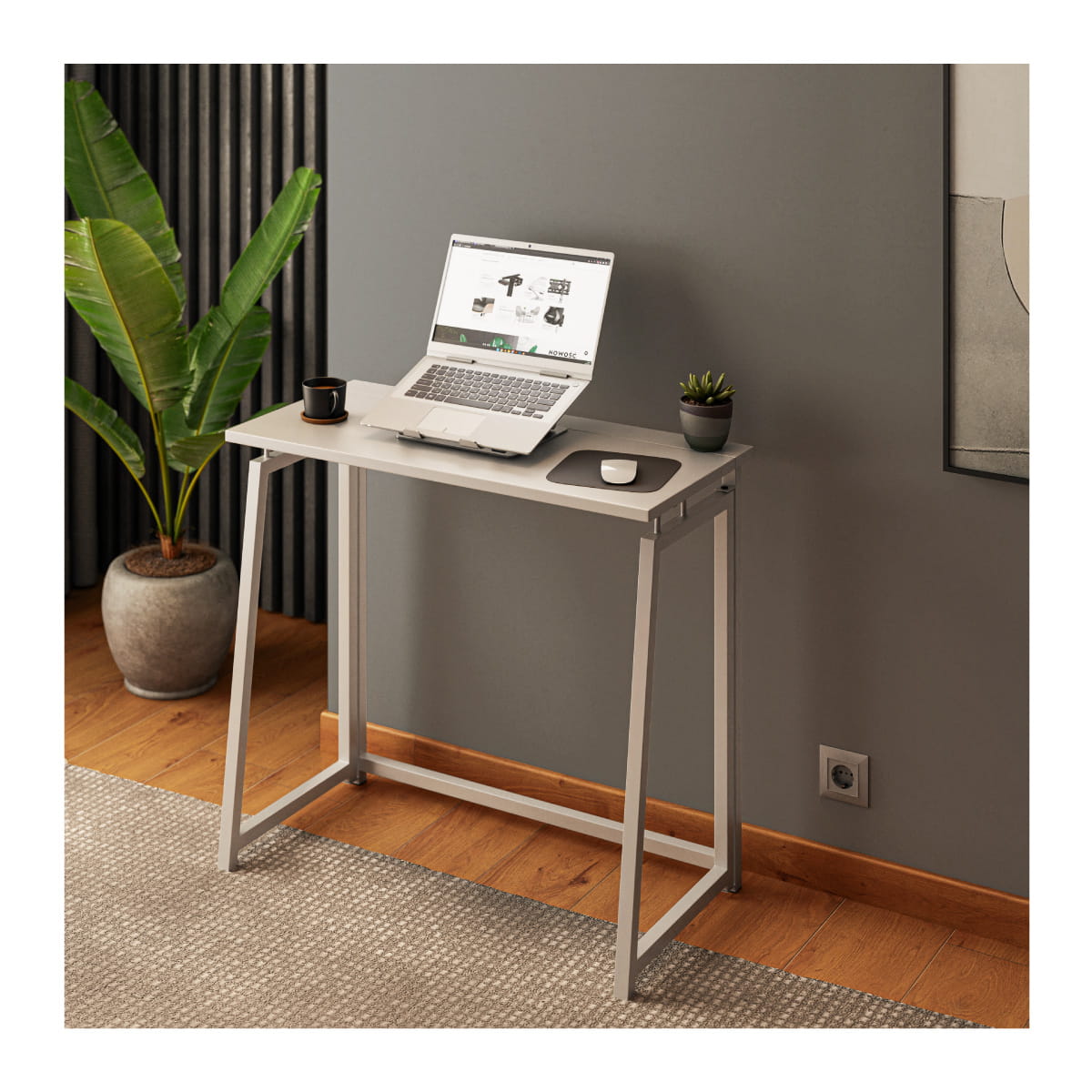 Biurko składane Mark Adler Leader 1.5 White 80 cm OUTLET