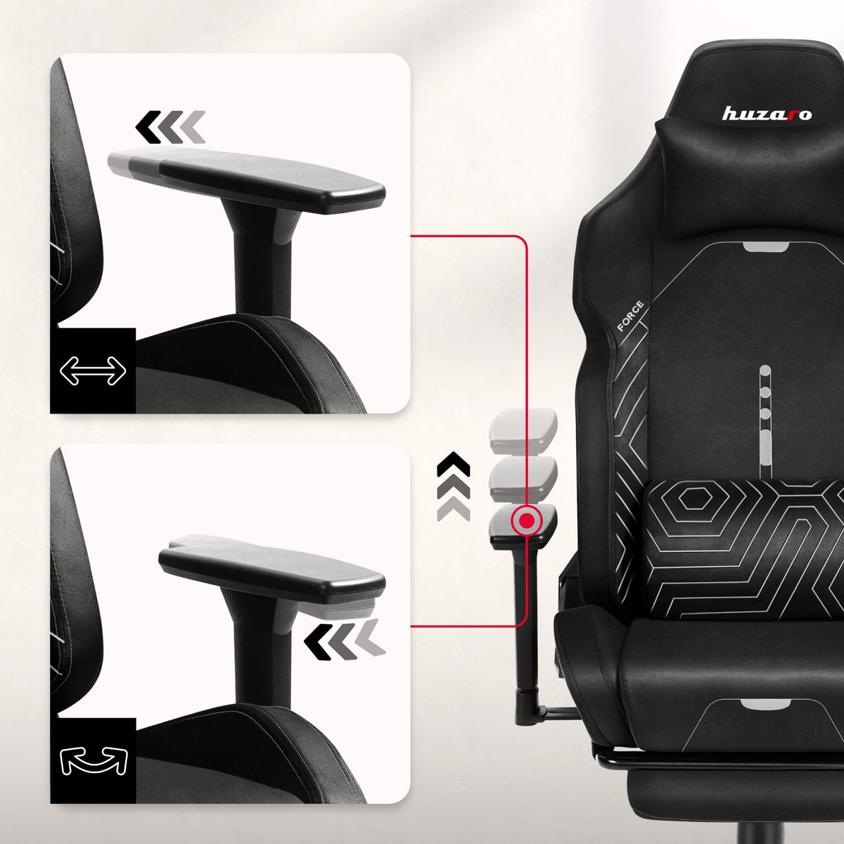 Fotel Gamingowy HUZARO FORCE 8.1 Black