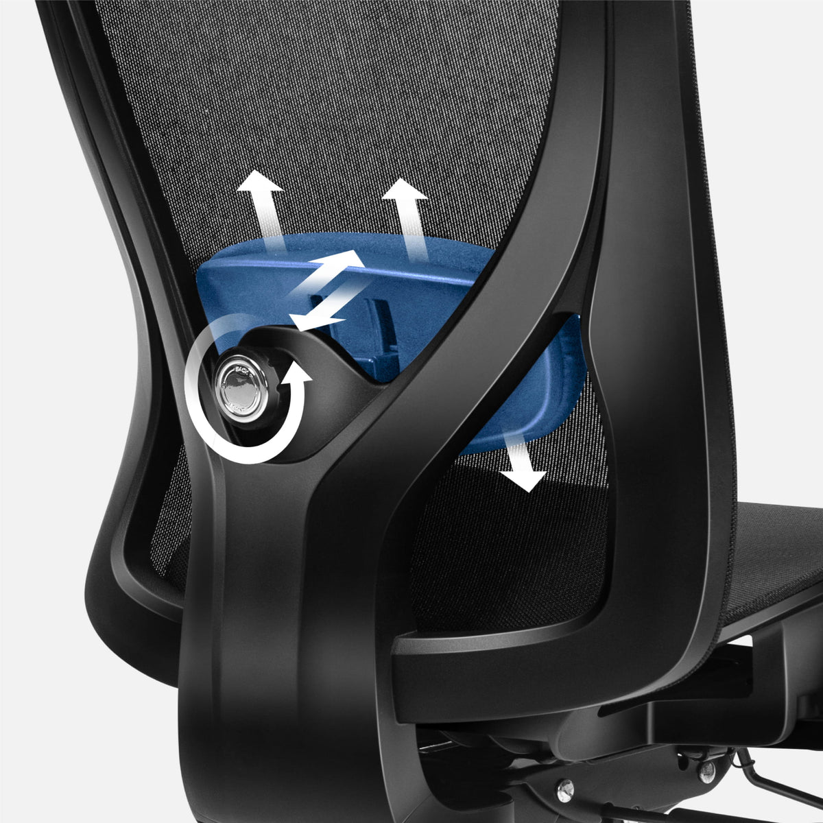 Fotel ergonomiczny Mark Adler Expert 5.3 Black Mesh OUTLET