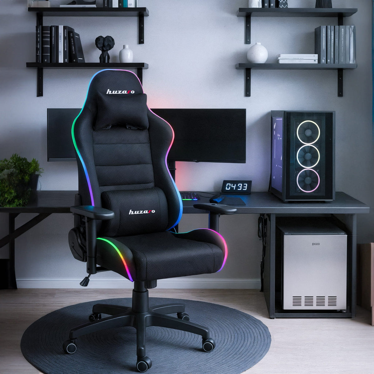 Fotel Gamingowy dla dziecka HUZARO RANGER 6.0 RGB Mesh