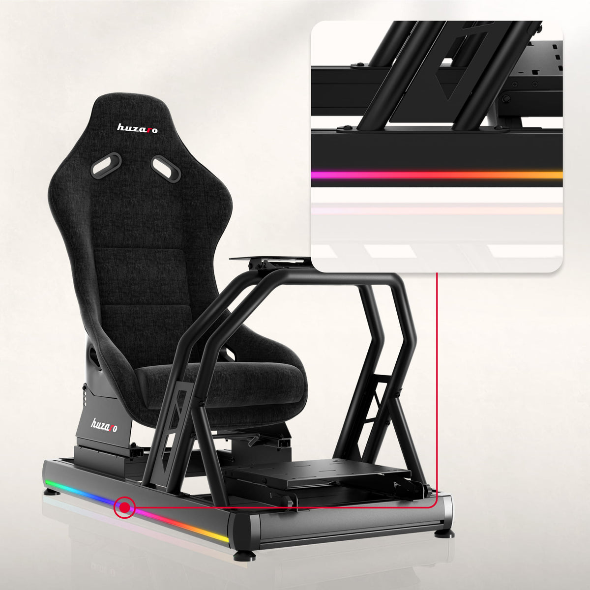 Kokpit wyścigowy Huzaro Speed 9.0 sim racing