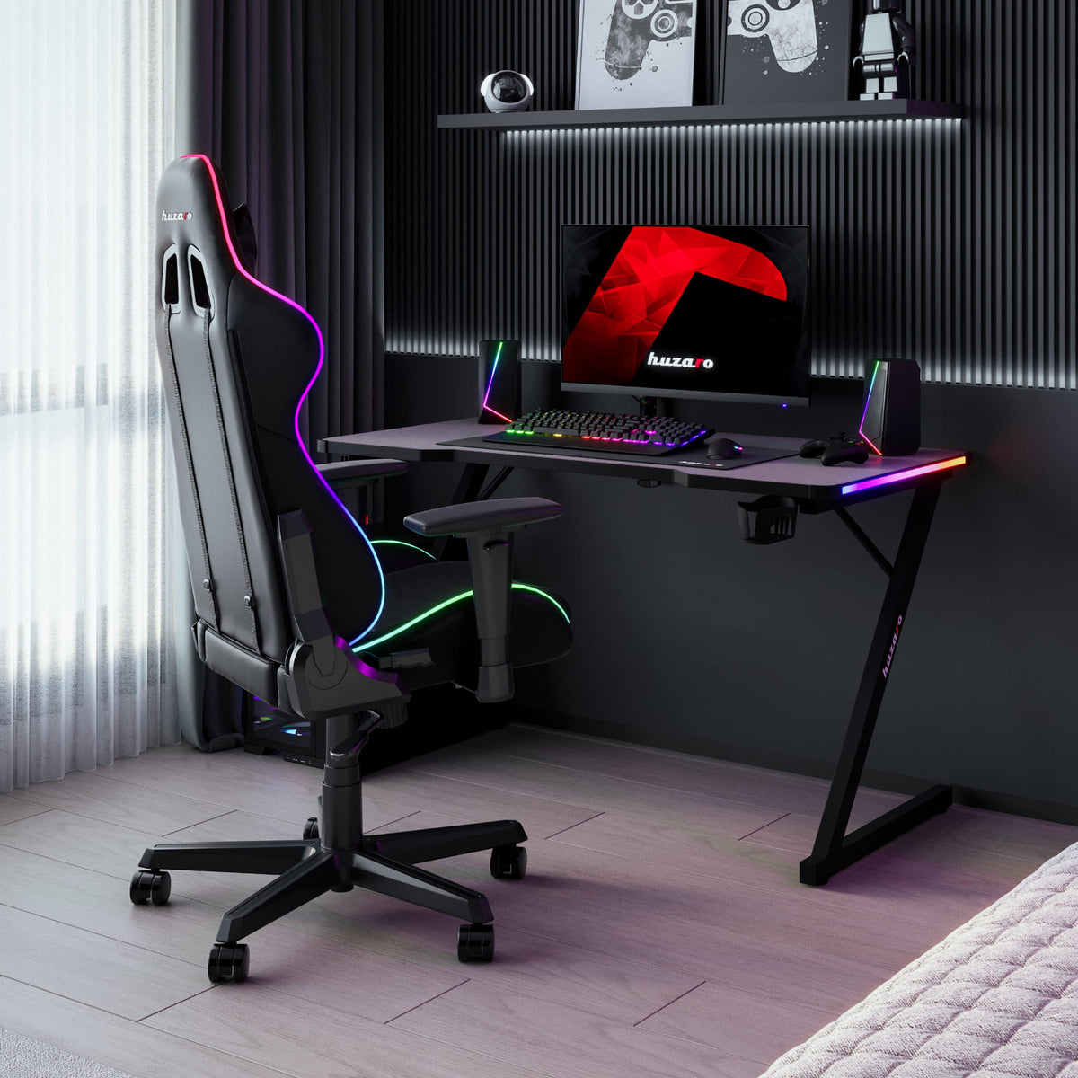 Biurko Gamingowe Huzaro Hero 2.5 RGB LED 120 cm