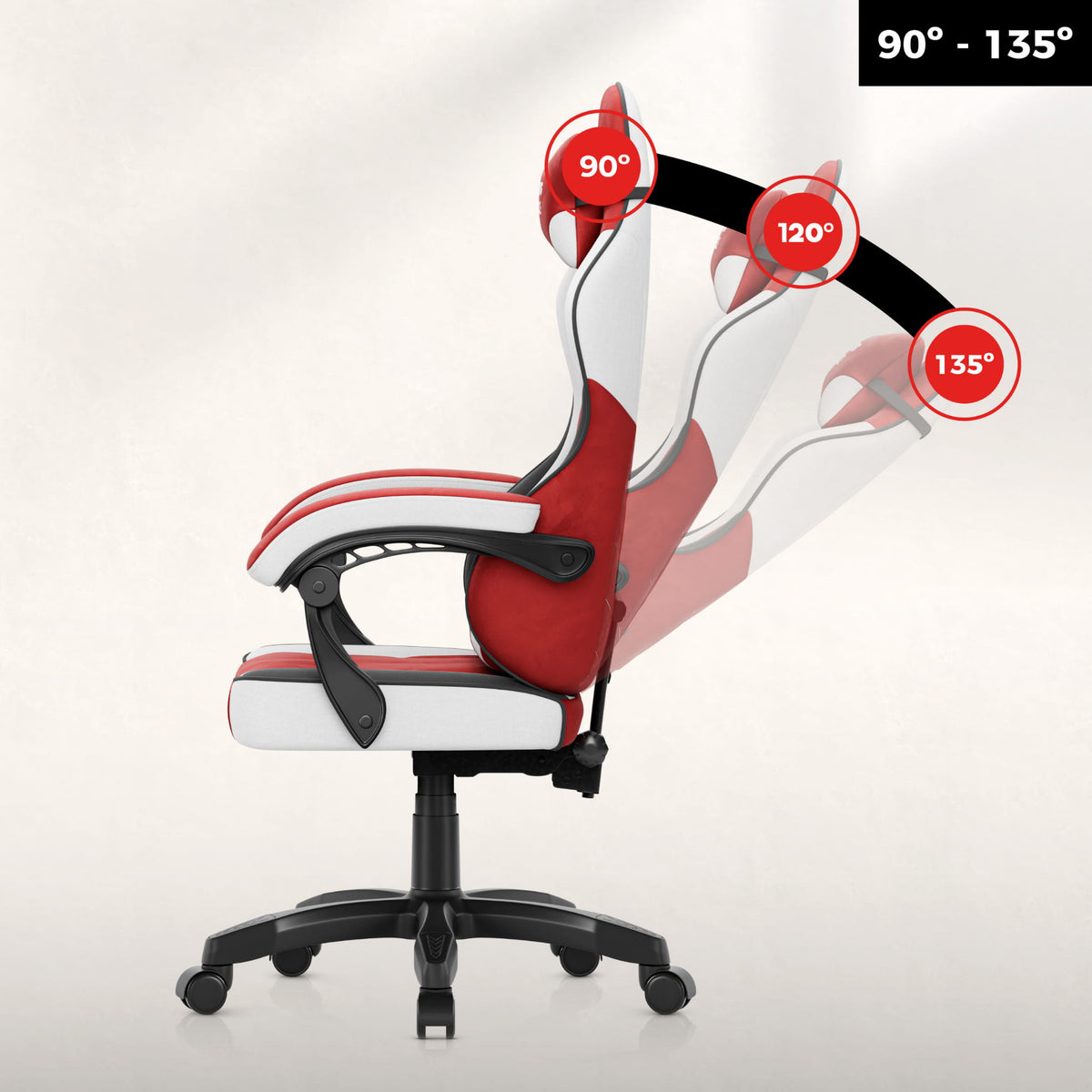 Fotel gamingowy welurowy Huzaro Force 2.7 Red