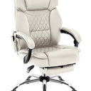 Fotel biurowy z masażem podnóżkiem Mark Adler Boss 6.0 Beige