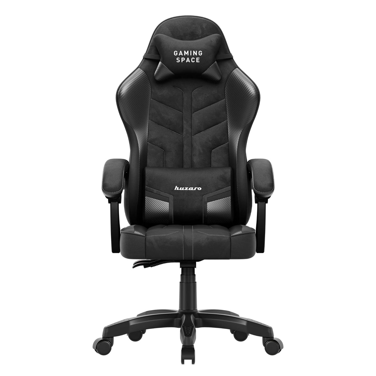 Fotel gamingowy welurowy Huzaro Force 2.7 Black Carbon OUTLET