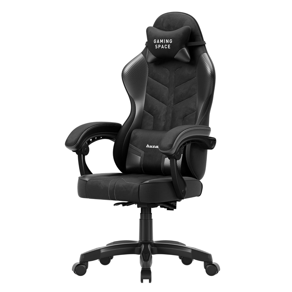 Fotel gamingowy welurowy Huzaro Force 2.7 Black Carbon OUTLET