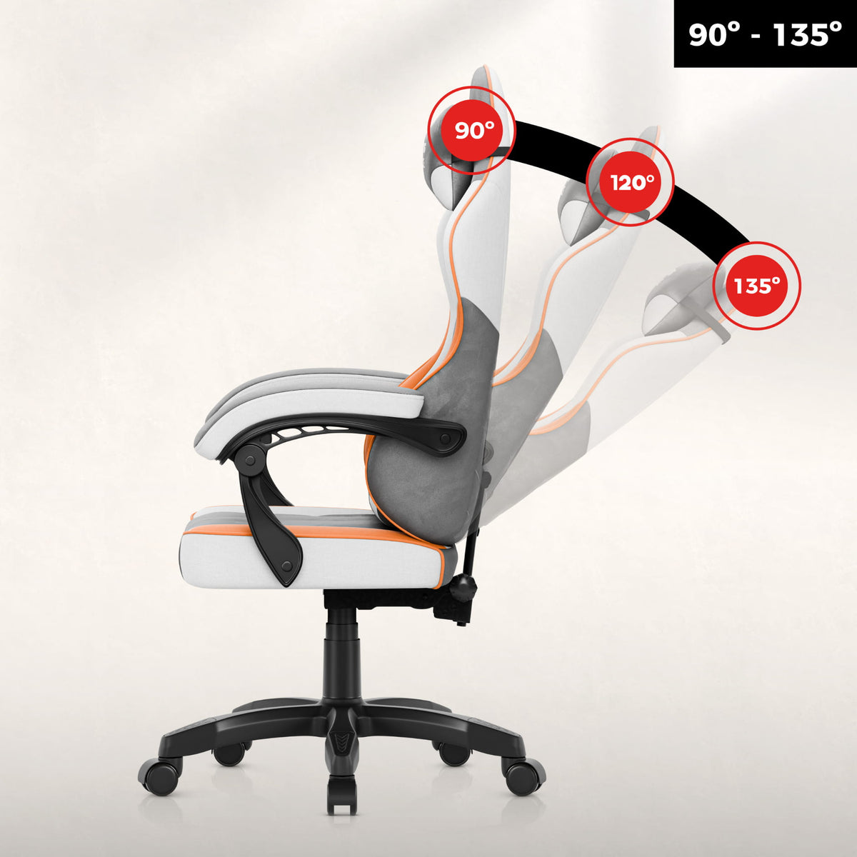 Fotel gamingowy welurowy Huzaro Force 2.7 Grey OUTLET