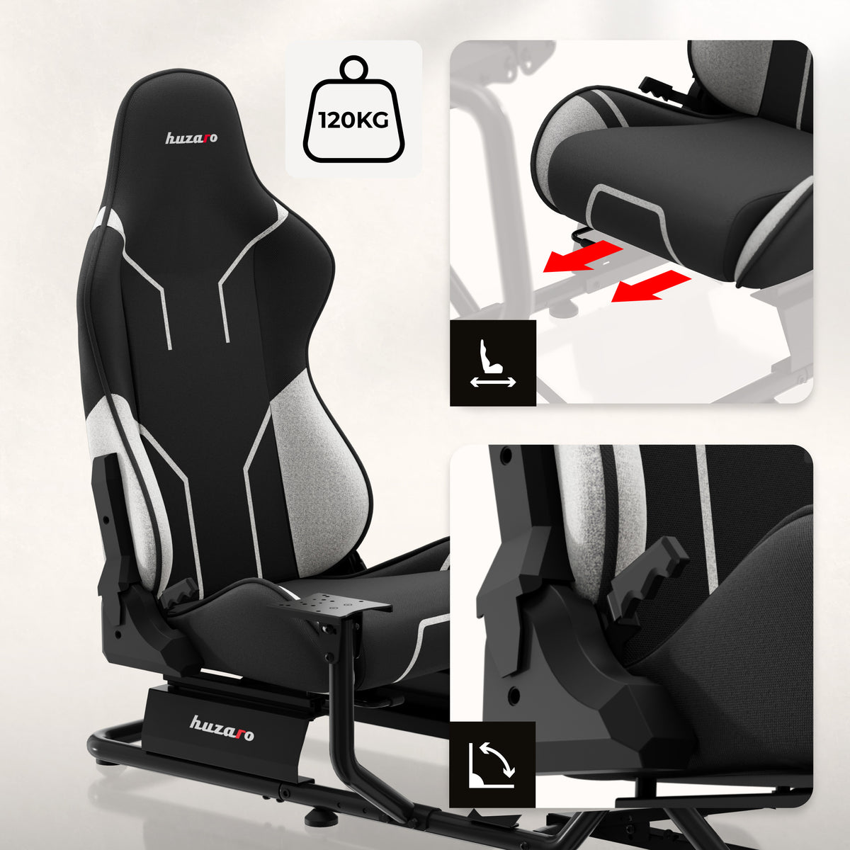 Kokpit wyścigowy Huzaro Speed 6.0 sim racing
