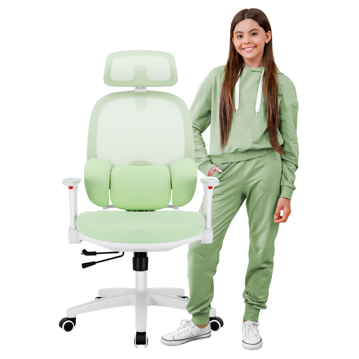 Fotel ergonomiczny dla dziecka Mark Adler Junior 6.3 Green