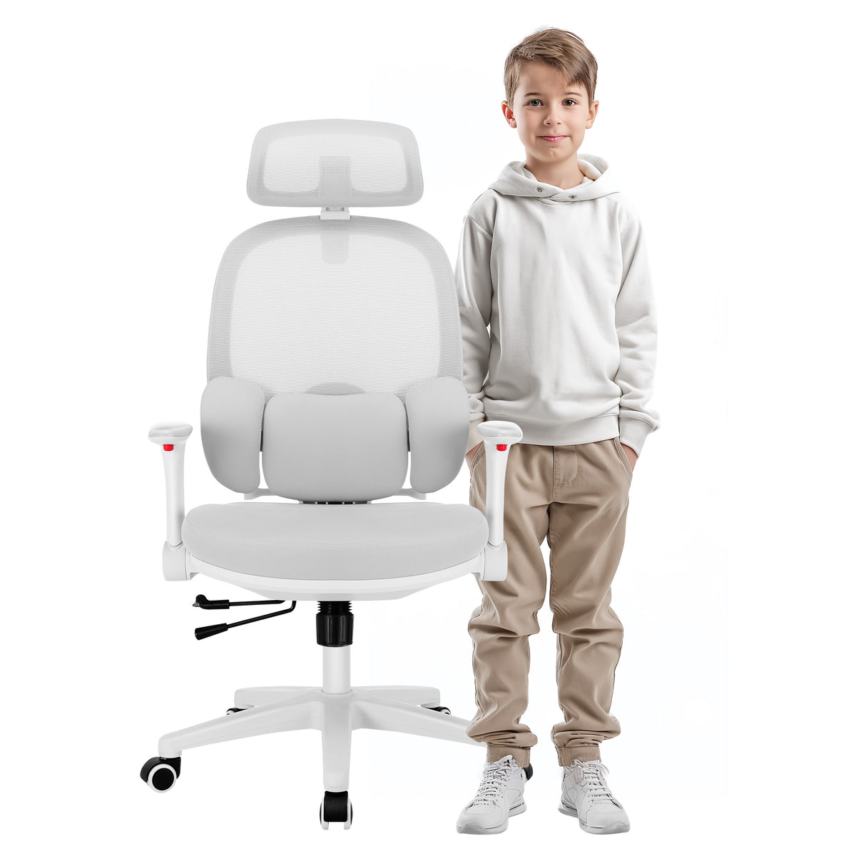 Fotel ergonomiczny dla dziecka Mark Adler Junior 6.3 Grey