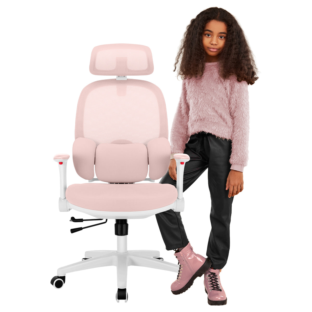Fotel ergonomiczny dla dziecka Mark Adler Junior 6.3 Pink