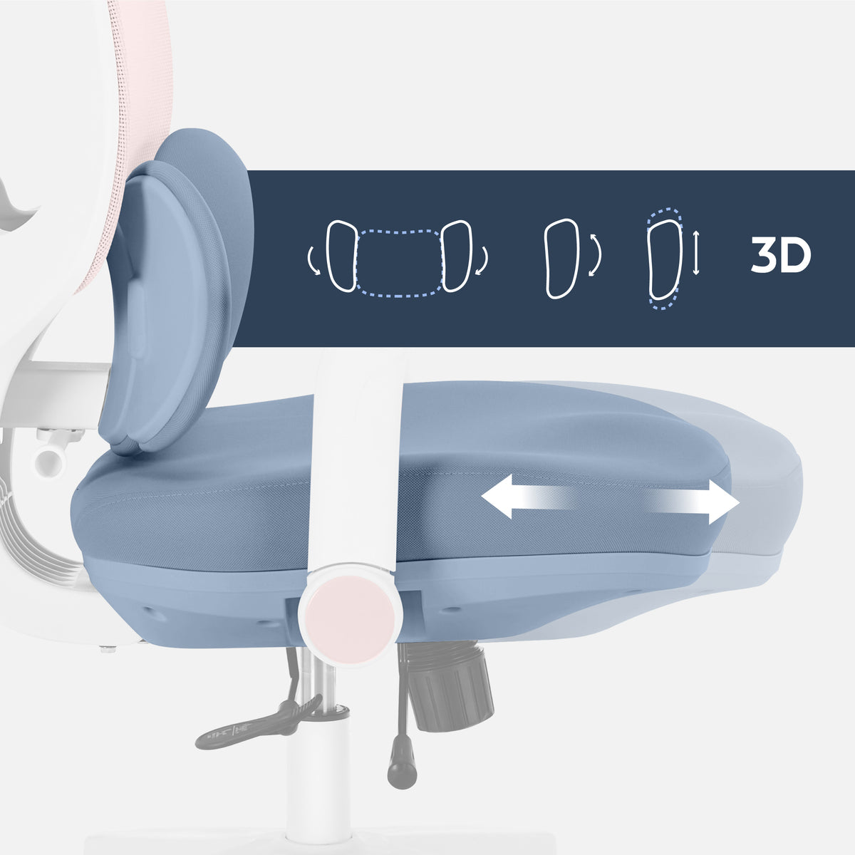 Fotel ergonomiczny dla dziecka Mark Adler Junior 6.3 Pink