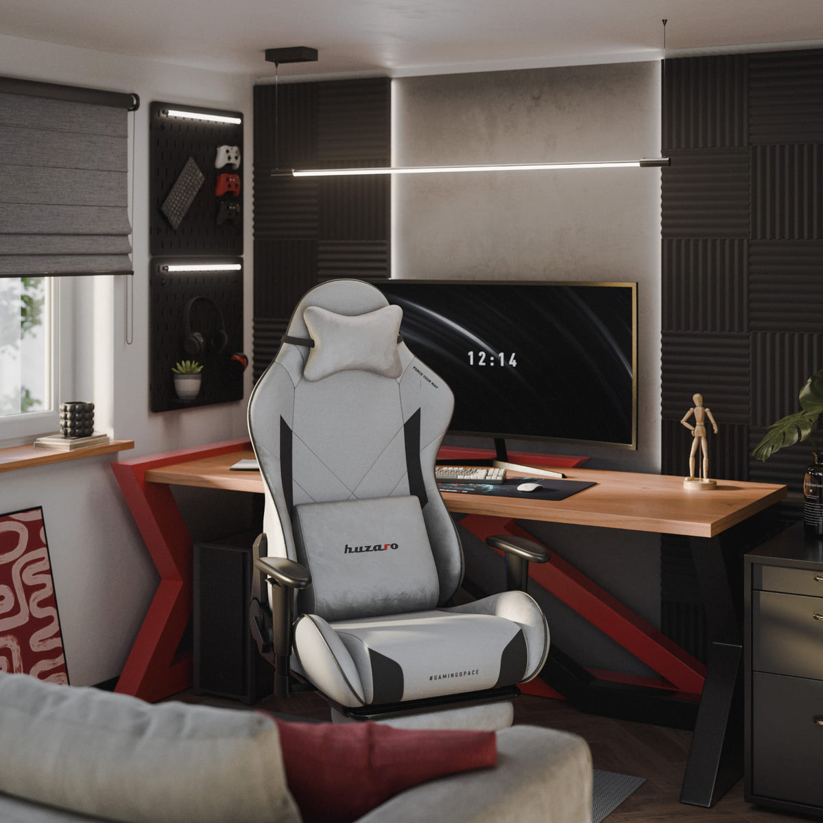 Fotel gamingowy Huzaro Force 5.7 Grey OUTLET