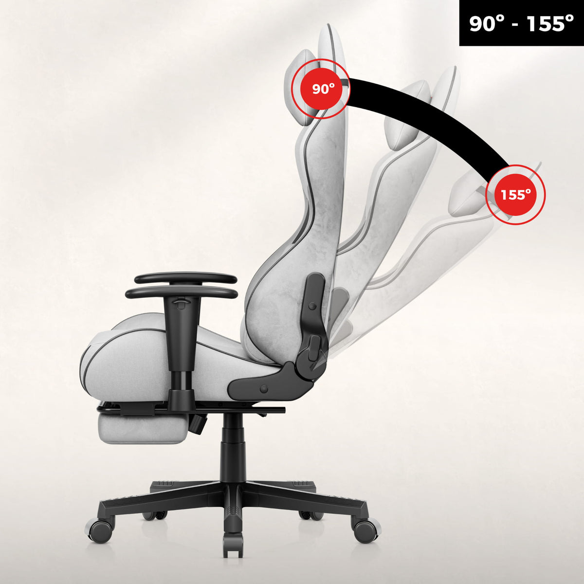 Fotel gamingowy Huzaro Force 5.7 Grey OUTLET