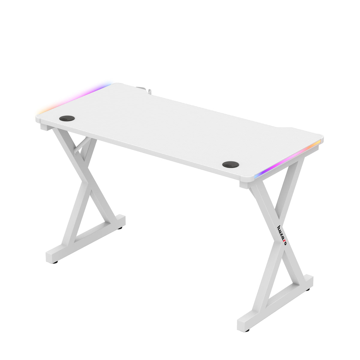 Biurko gamingowe LED Huzaro Hero 2.3 RGB White 120 cm OUTLET