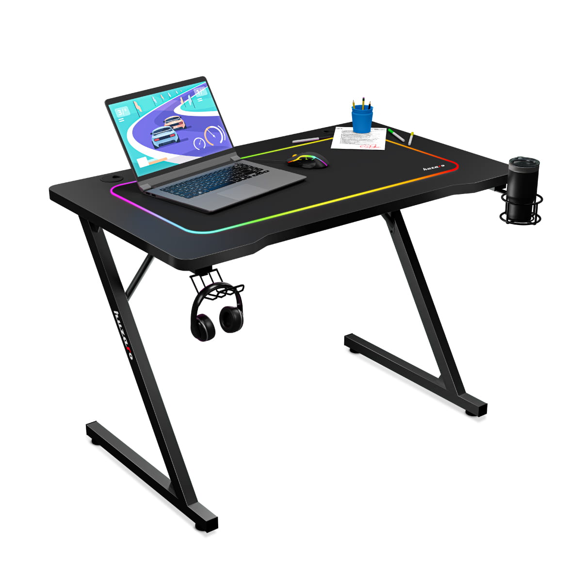 Biurko Gamingowe Huzaro Hero 1.8 Black 100 cm