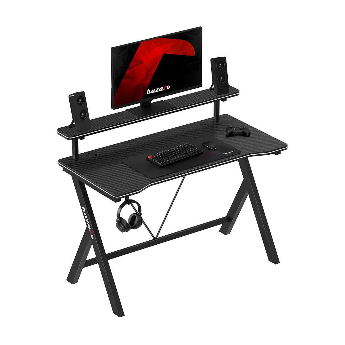 Biurko gamingowe 120 cm Huzaro Hero 1.9 Black