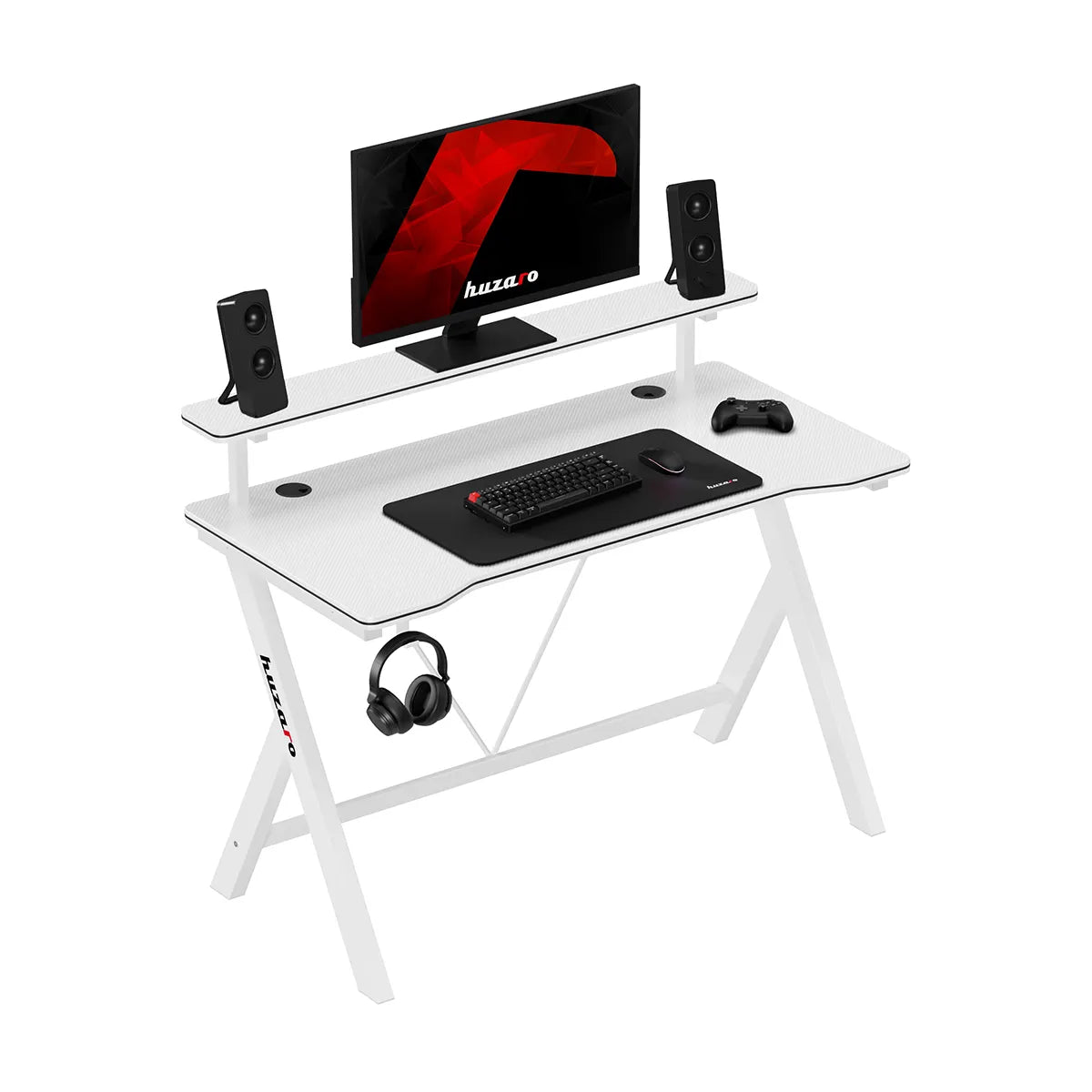 Biurko gamingowe 120 cm Huzaro Hero 1.9 White