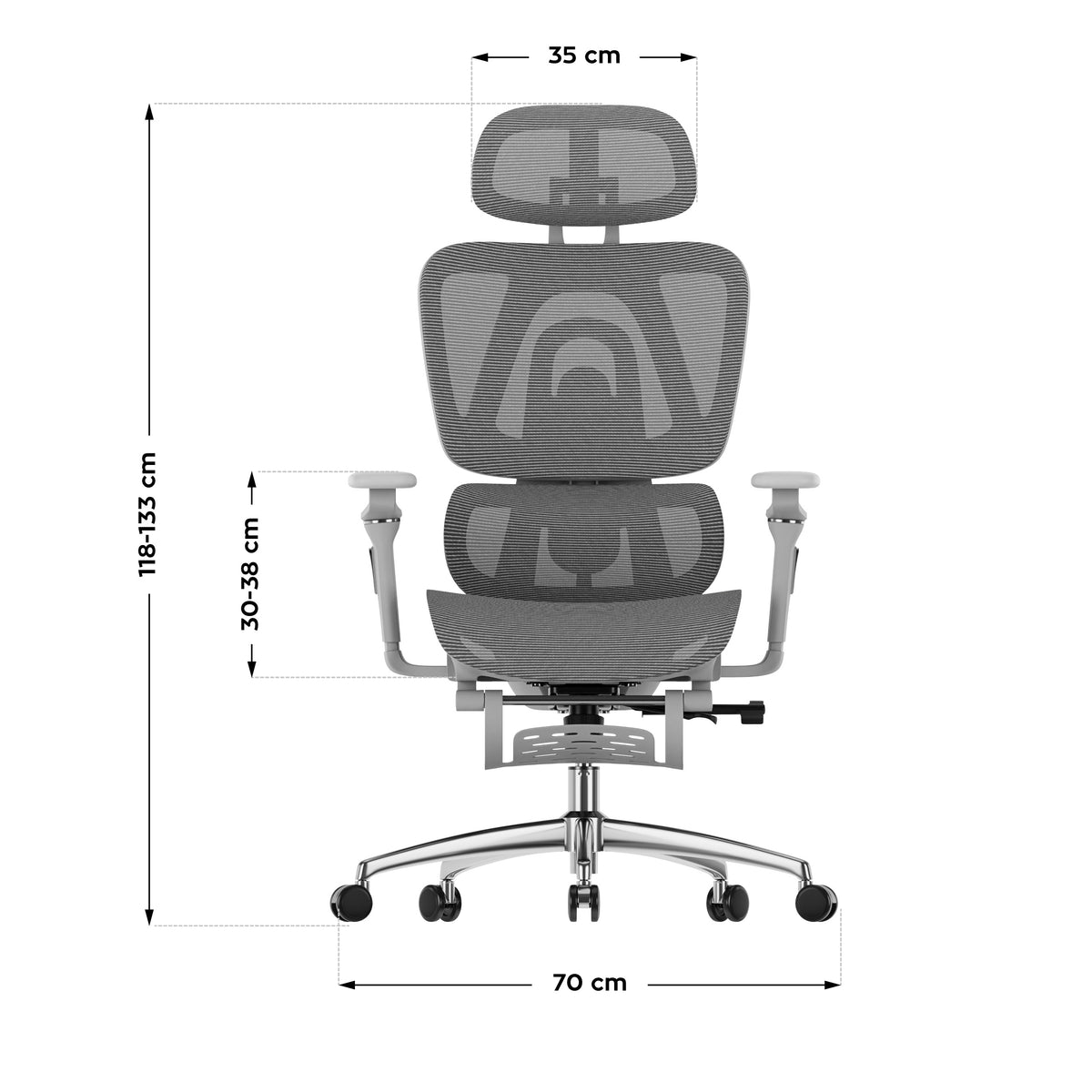 Fotel ergonomiczny Mark Adler Expert 7.9 Grey