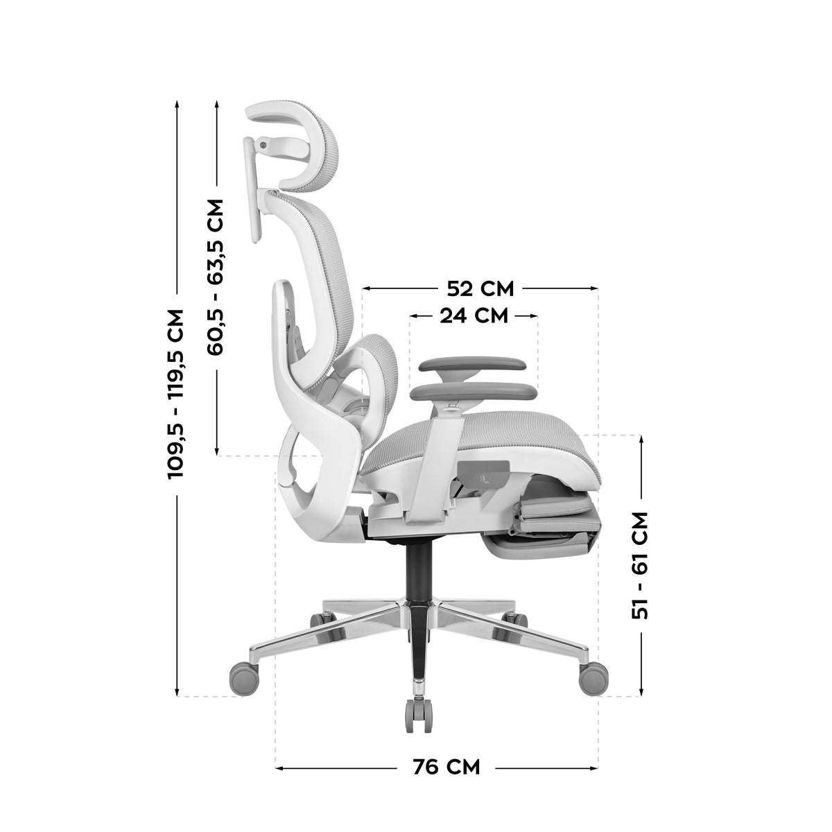Fotel ergonomiczny Mark Adler Expert 9.3 Grey