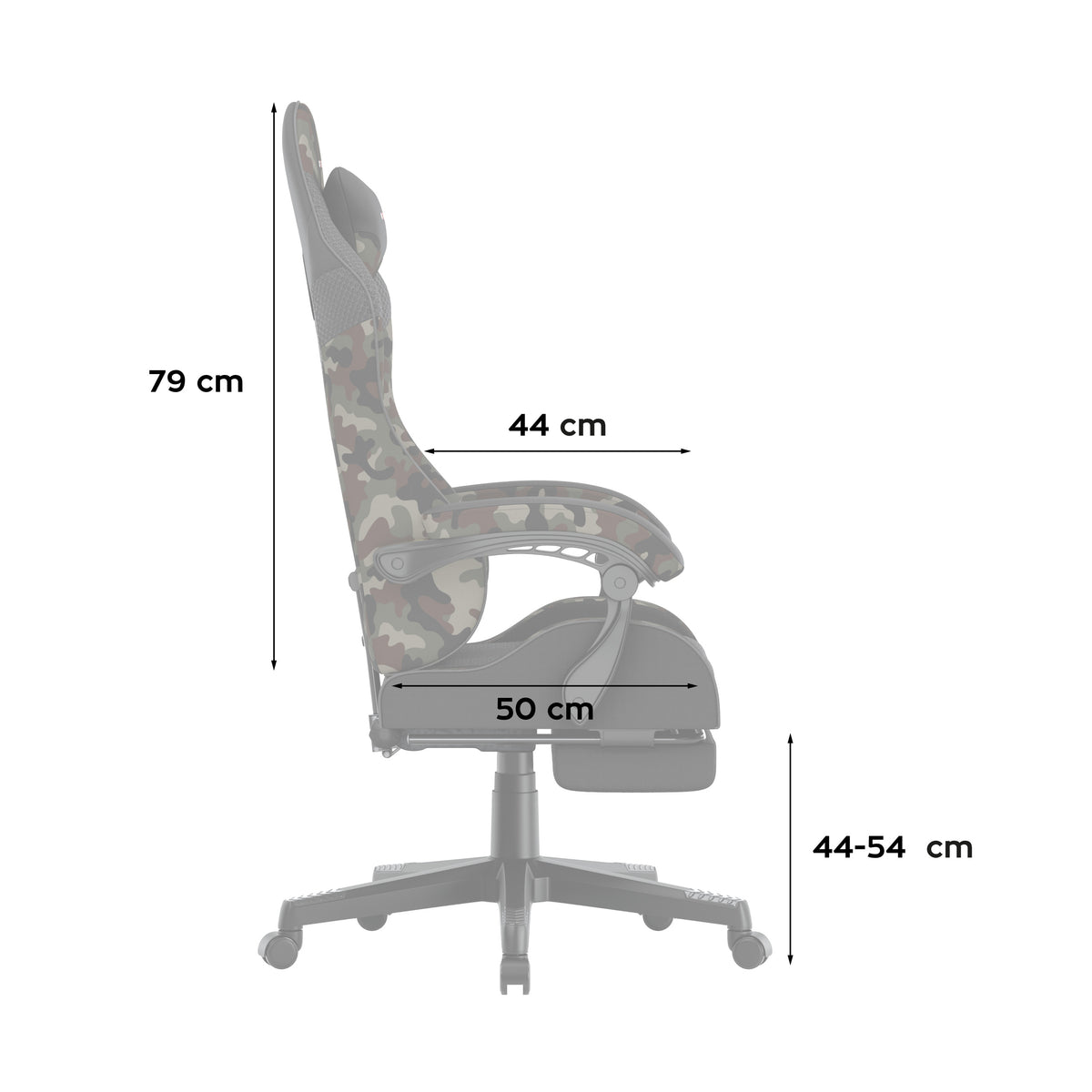 Fotel Gamingowy Huzaro Force 4.7 Camo Mesh