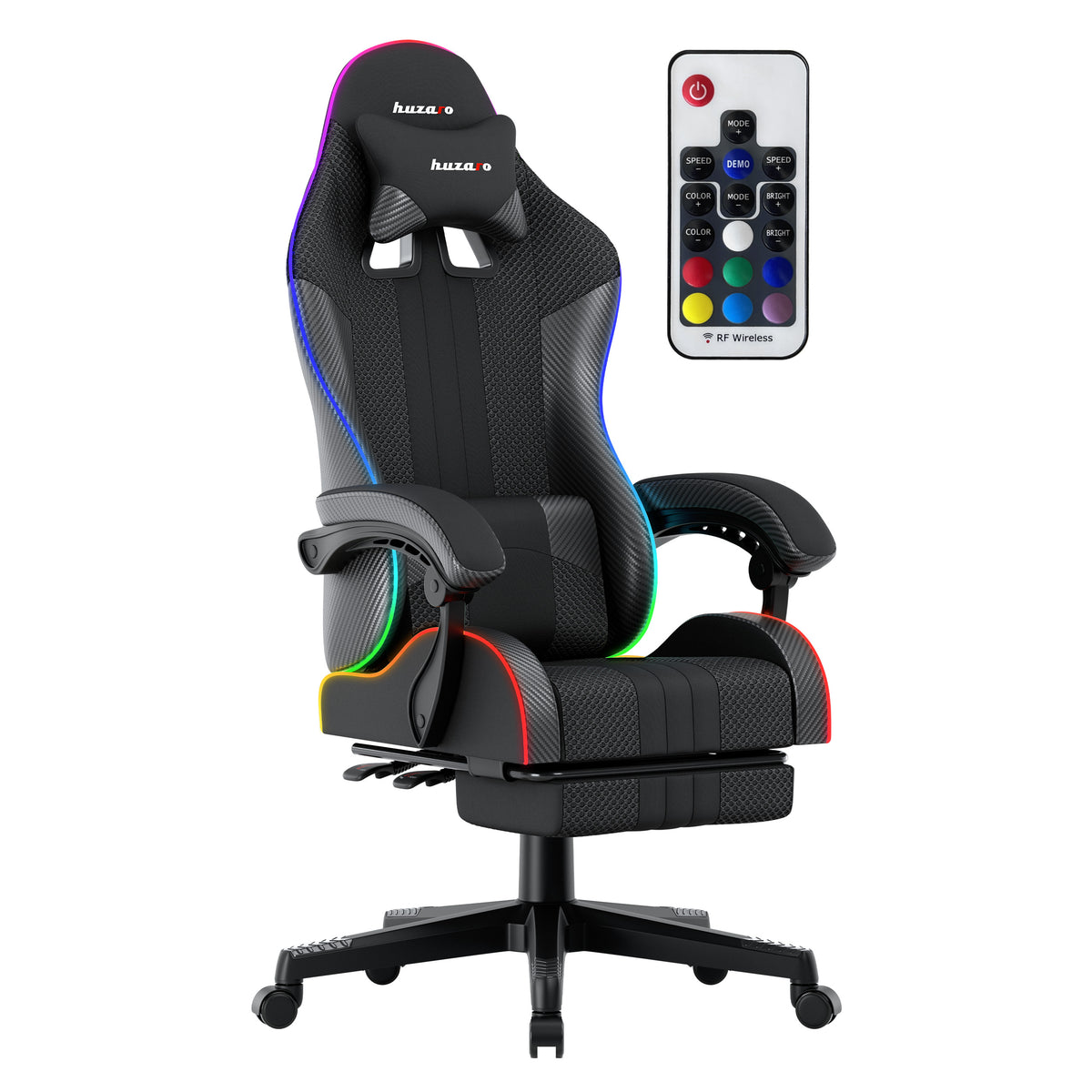 Fotel Gamingowy HUZARO Force 4.7 RGB Mesh