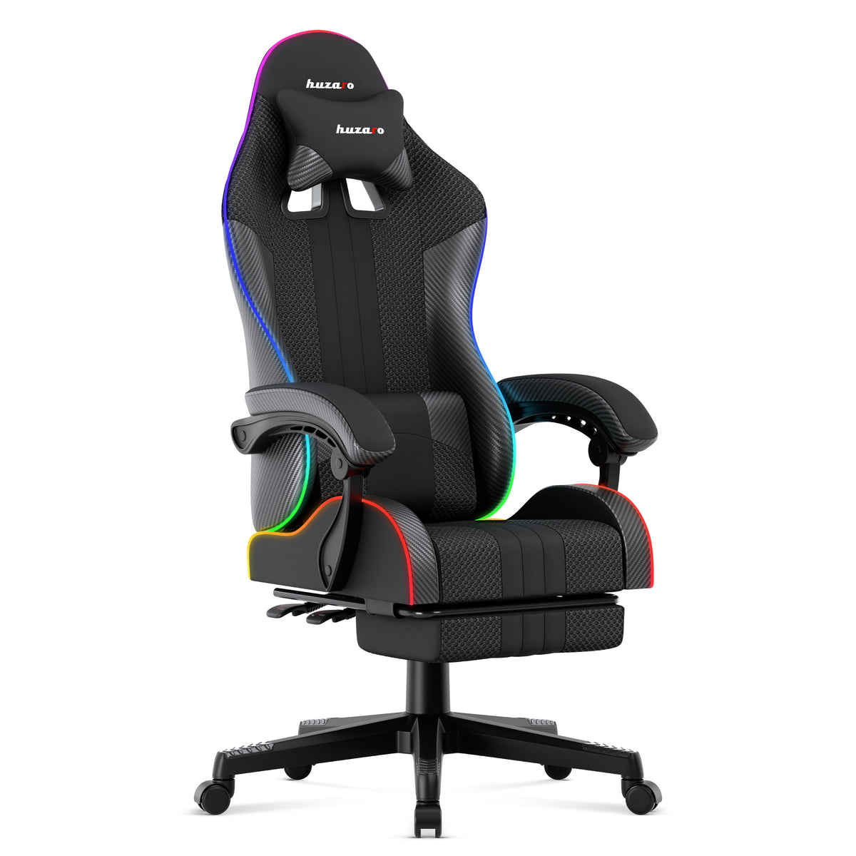 Fotel Gamingowy HUZARO Force 4.7 RGB Mesh