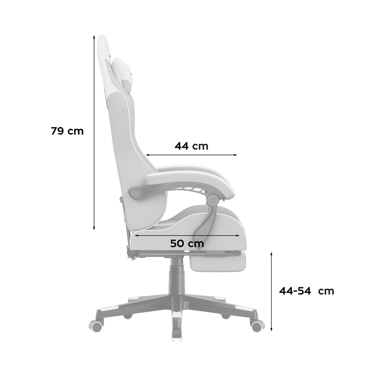 Fotel Gamingowy HUZARO Force 4.7 White Mesh