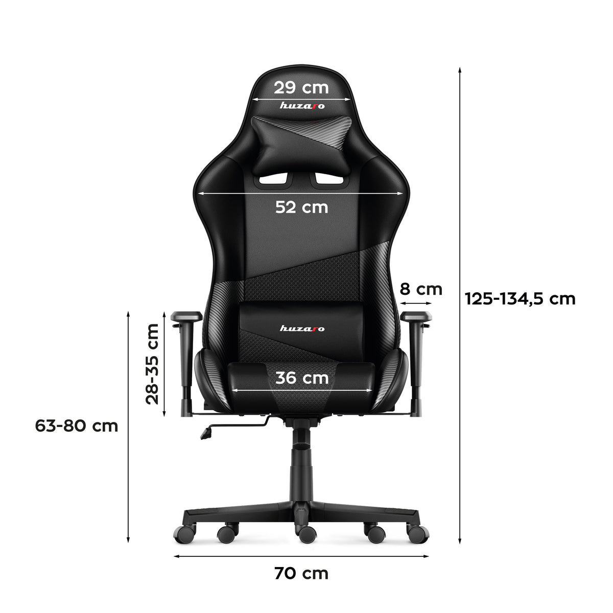 Fotel Gamingowy HUZARO FORCE 6.2 Carbon