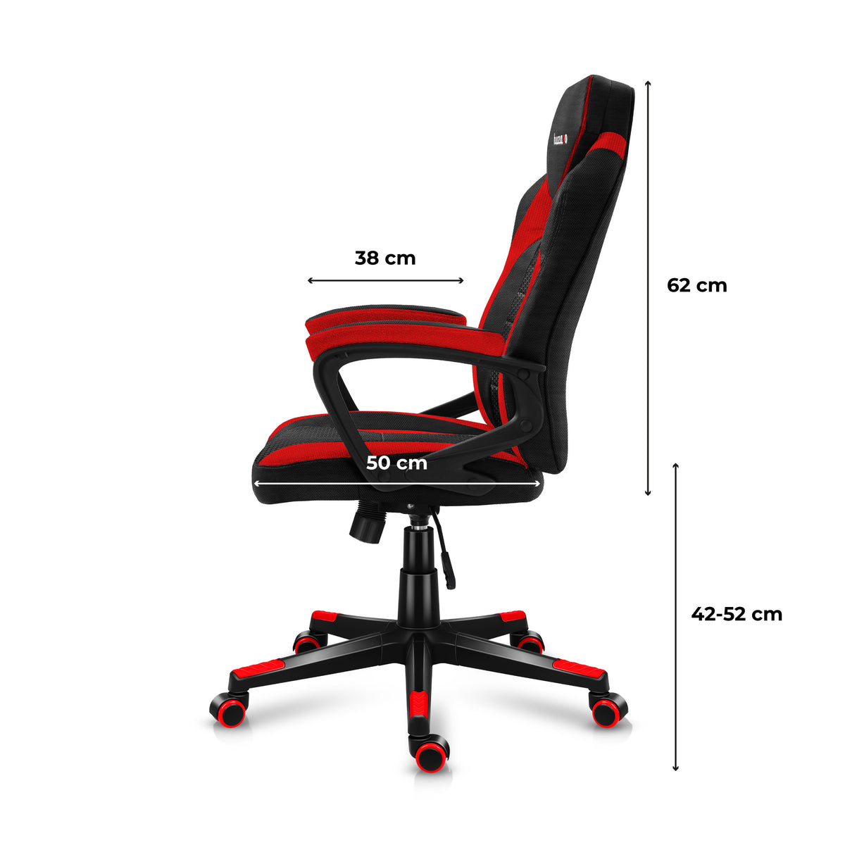Fotel Gamingowy HUZARO FORCE 2.5 Red Mesh