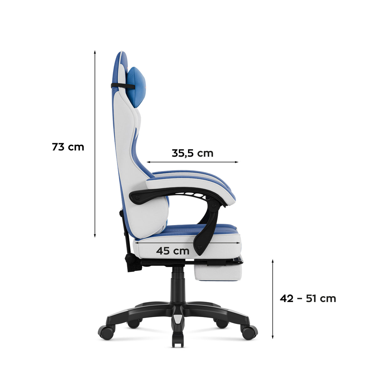 Fotel gamingowy Huzaro Force 3.7 Blue