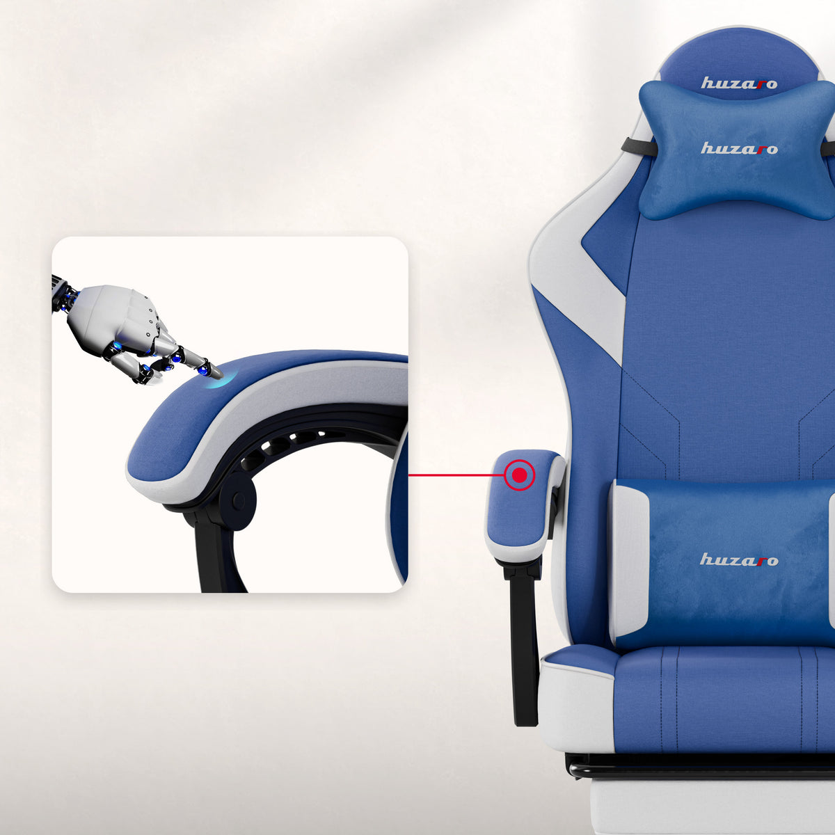 Fotel gamingowy Huzaro Force 3.7 Blue