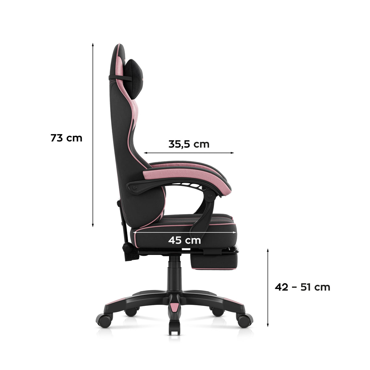 Fotel gamingowy Huzaro Force 3.7 Pink