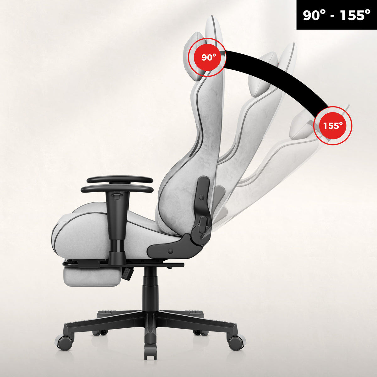 Fotel gamingowy Huzaro Force 5.7 Grey